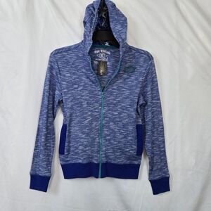 Epic Threads Boys Surfer Blue Heathered Long Sleeve Full Zip Hoodie Small‎ New